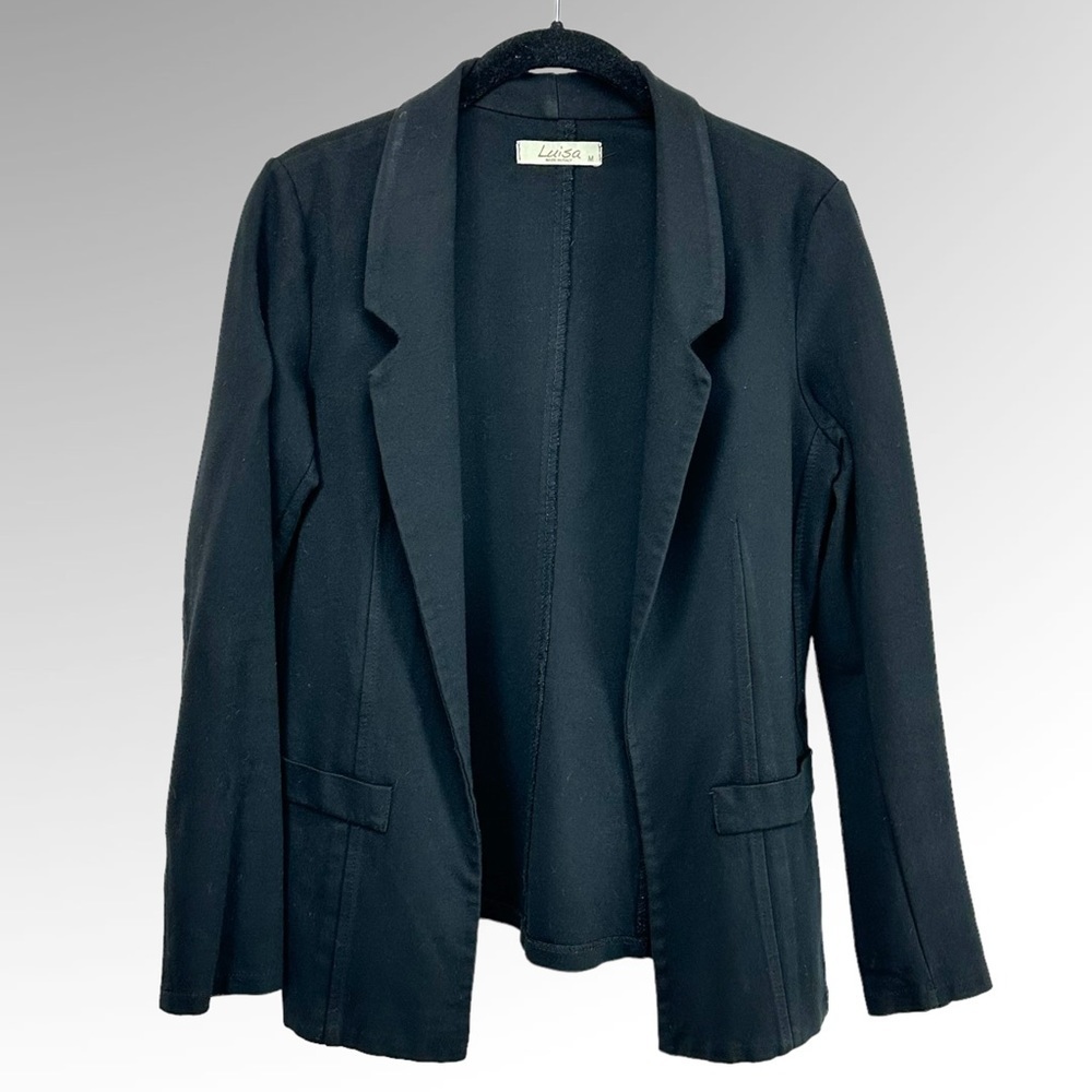 Luisa Womens Black Blazer  Size M
